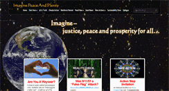 Desktop Screenshot of imaginepeaceandplenty.com